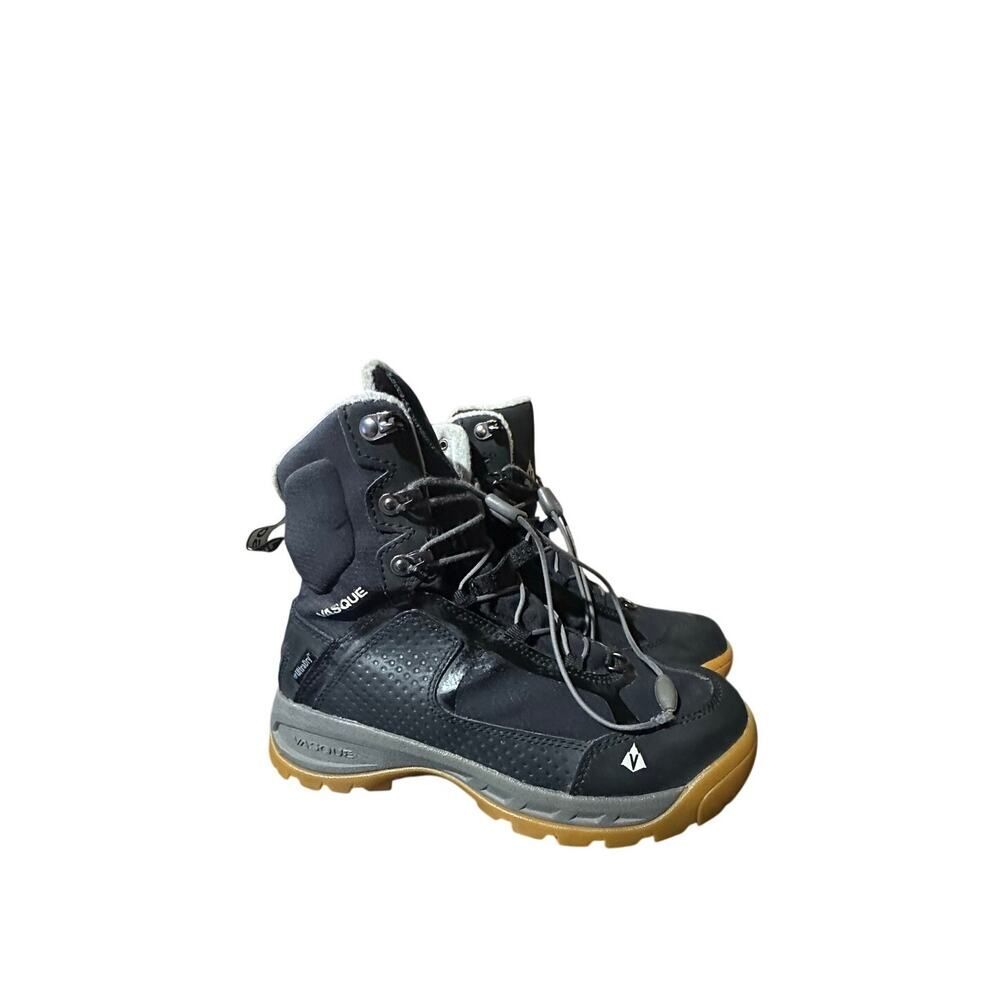 Vasque Boots Womens 8M Skadia Hiking Black Insulated Comfort Mid Top Wedge 7823M